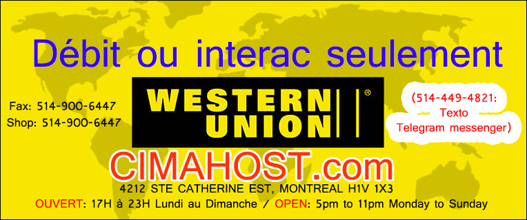 WESTERN UNION AU 4212 STE CATHERINE EST HOCHELAGA MAISONNEUVE
