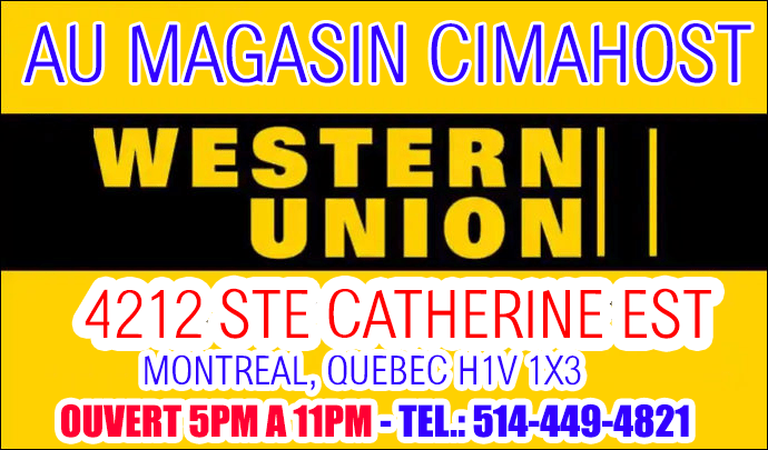 WESTERN UNION AU 4212 STE CATHERINE EST HOCHELAGA MAISONNEUVE