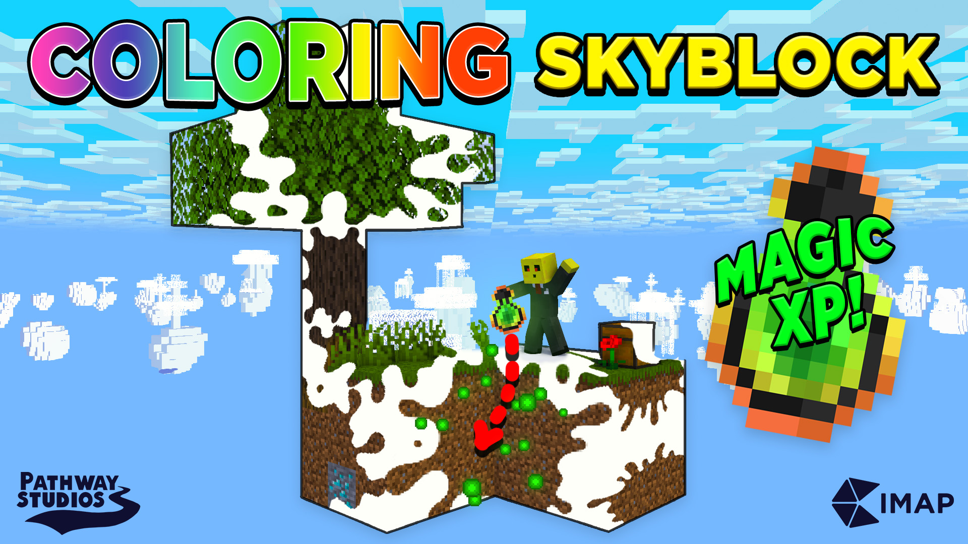 Coloring Skyblock paint the world! Cimap Minecraft