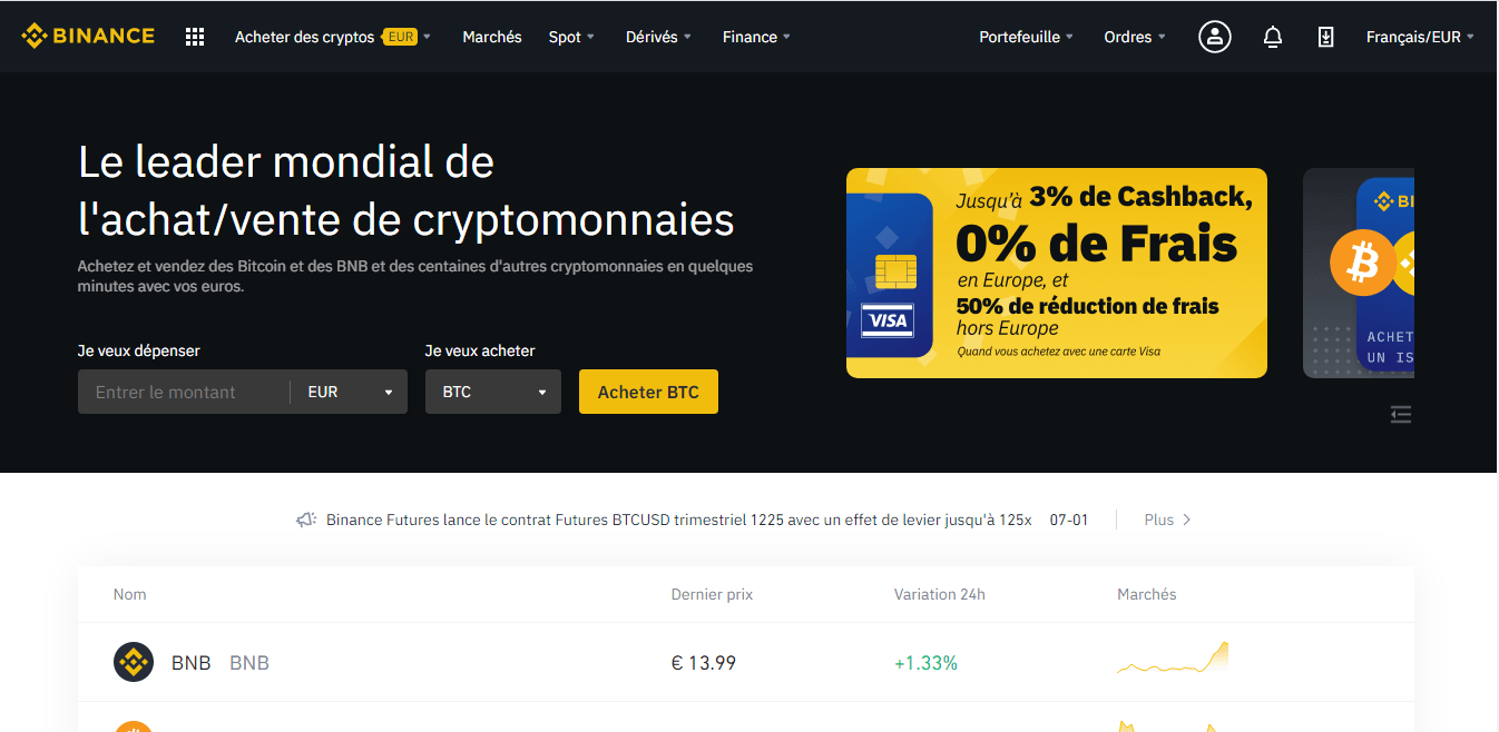Tutoriel Binance 2020 comment acheter des cryptomonnaies sur Binance