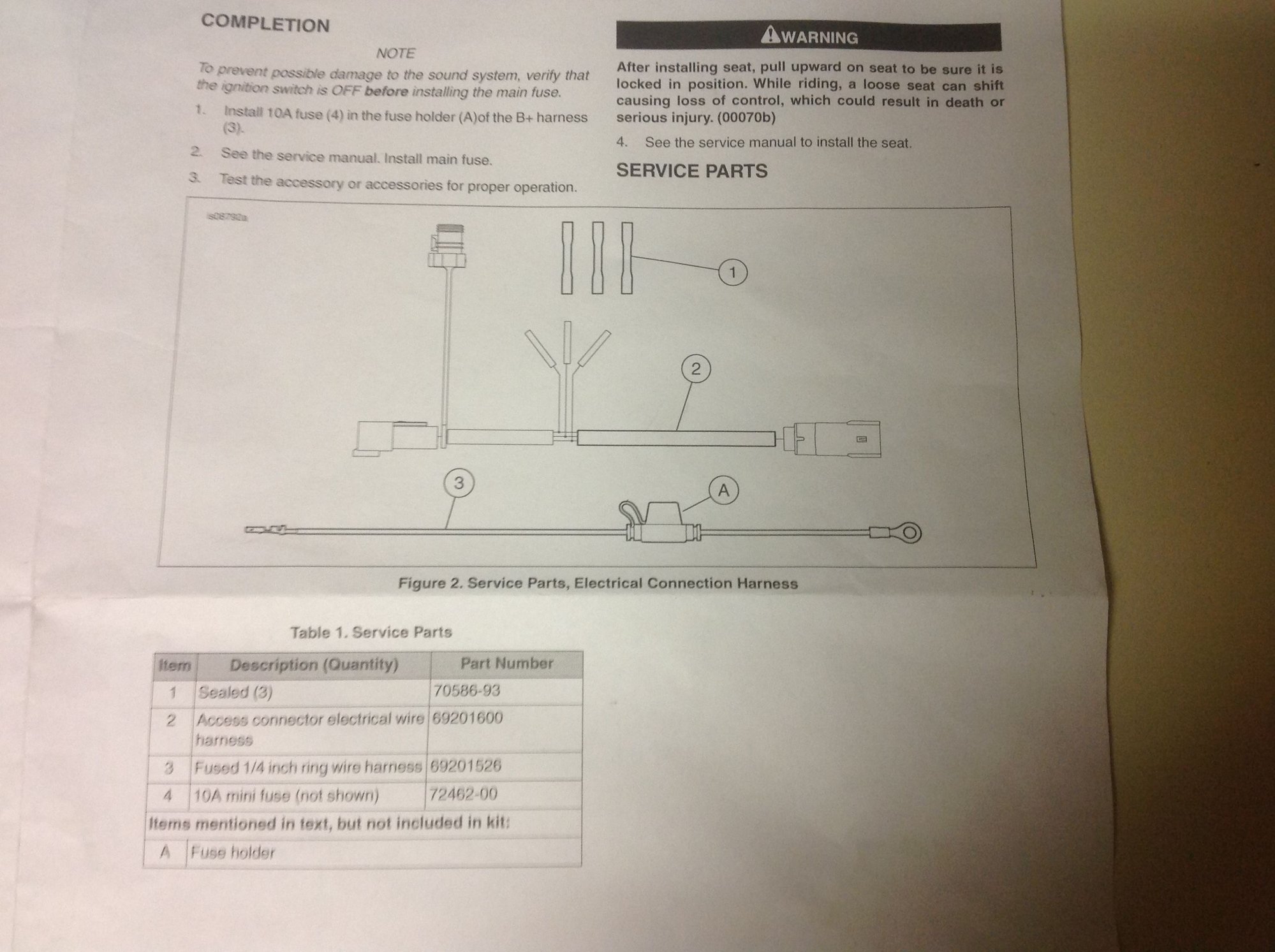 Help! How to install auxiliary electrical harness Harley Help! How to install auxiliary electrical harness Harley