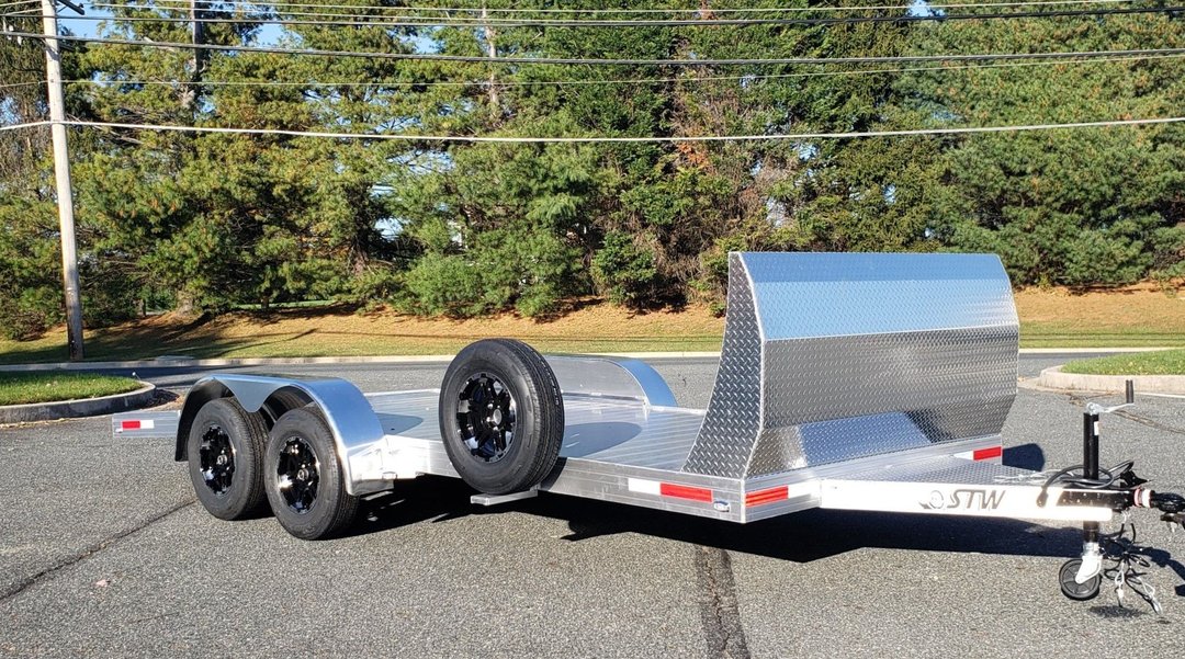 18 Foot Aluminum Car Trailer with Air Dam for Sale in FOREST HILL, MD