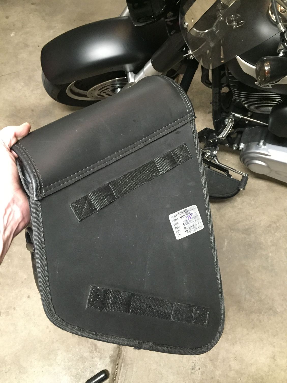 Viking leather swing arm bag Harley Davidson Forums