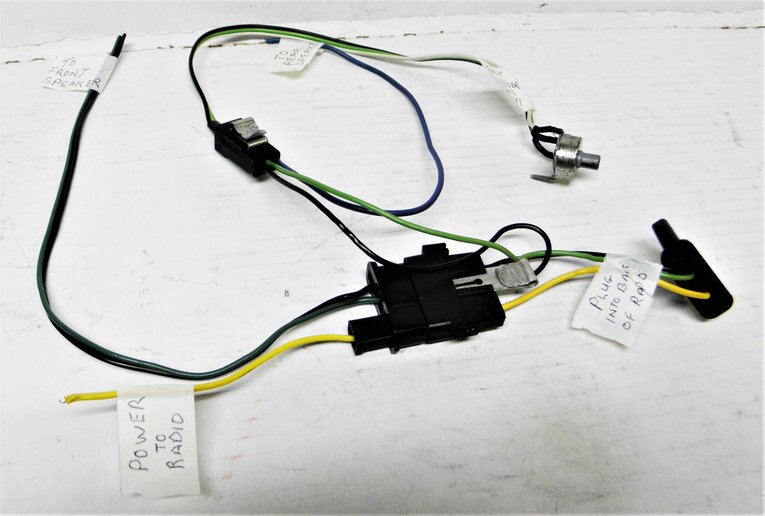 Chevrolet 1967 67 Chevy Impala “SS” Radio Wiring Harness