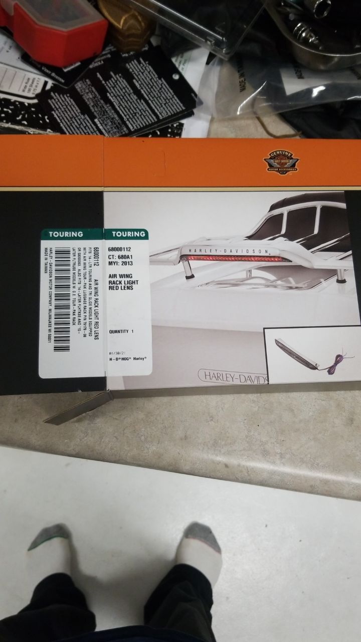 NEW Air Wing Rack LED Light Kit Harley Davidson Forums