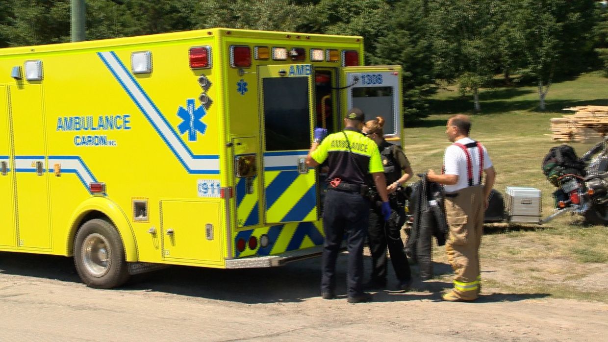 Accident sur la route 132 à SaintDenisdelaBouteillerie TVA CIMT CHAU