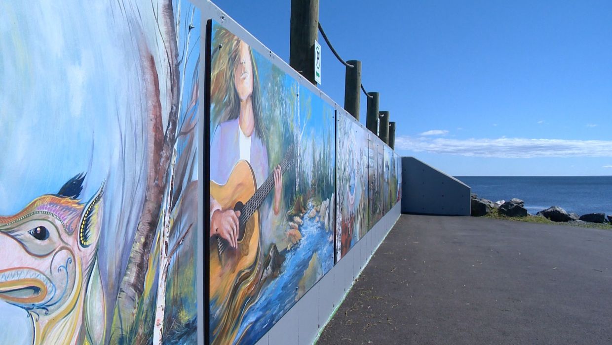 Nigadoo une murale pour raconter l'histoire de la municipalité TVA