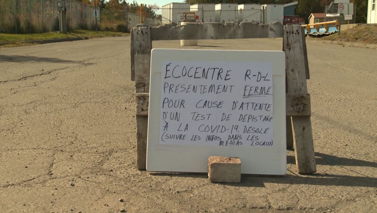 Fermeture préventive de l'écocentre de RivièreduLoup TVA CIMT CHAU