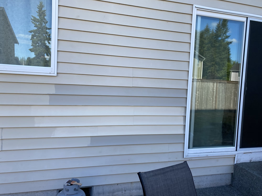 Siding Repair Project. Exterior Vinyl Siding by Cinch Builder Seattle WA