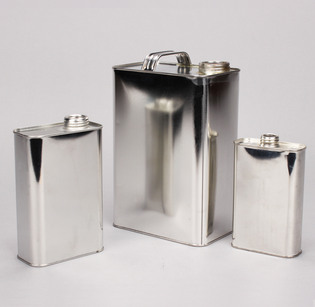 Metal Oblong "FStyle" Cans Cincinnati Container