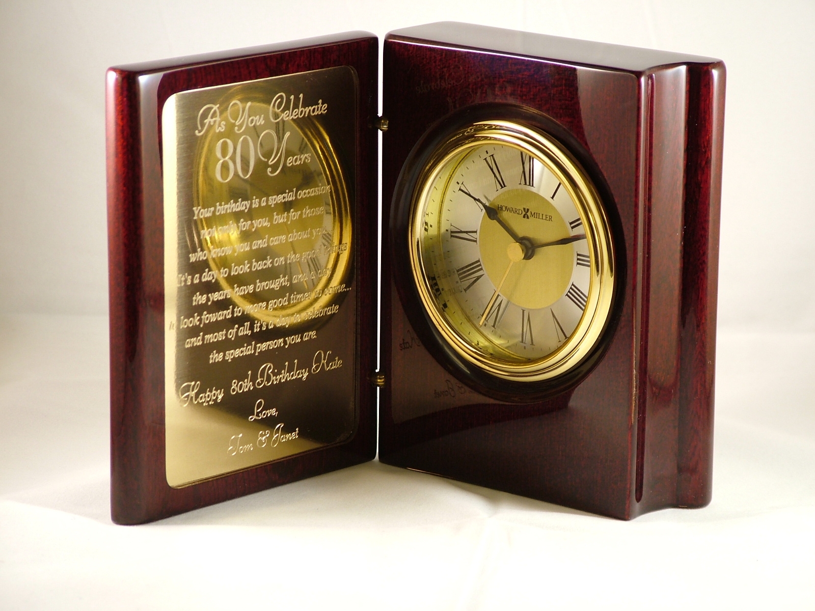 Howard Miller Book Clock Cincinnati Recognition Awards