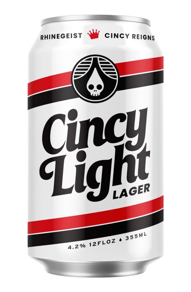 Cincy Light Lager, A Rhinegeist + Cincy Reigns Collaboration