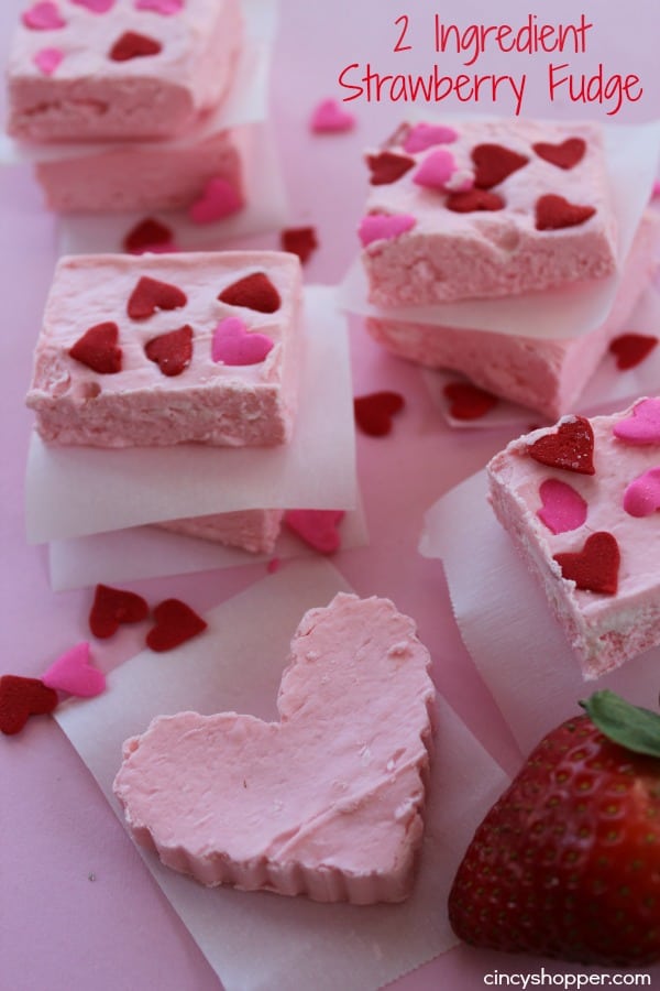 Strawberry Fudge Great for Valentine's Day