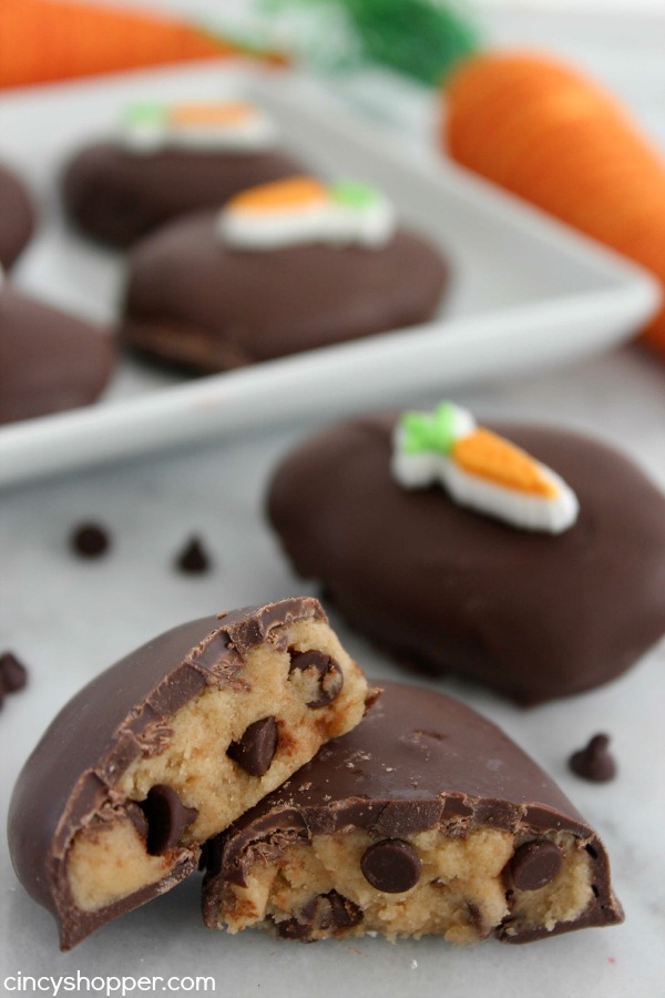 Homemade Chocolate Chip Cookie Dough Easter Eggs