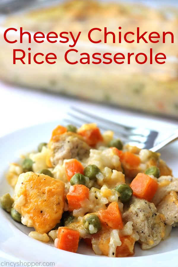 Cheesy Chicken and Rice Casserole
