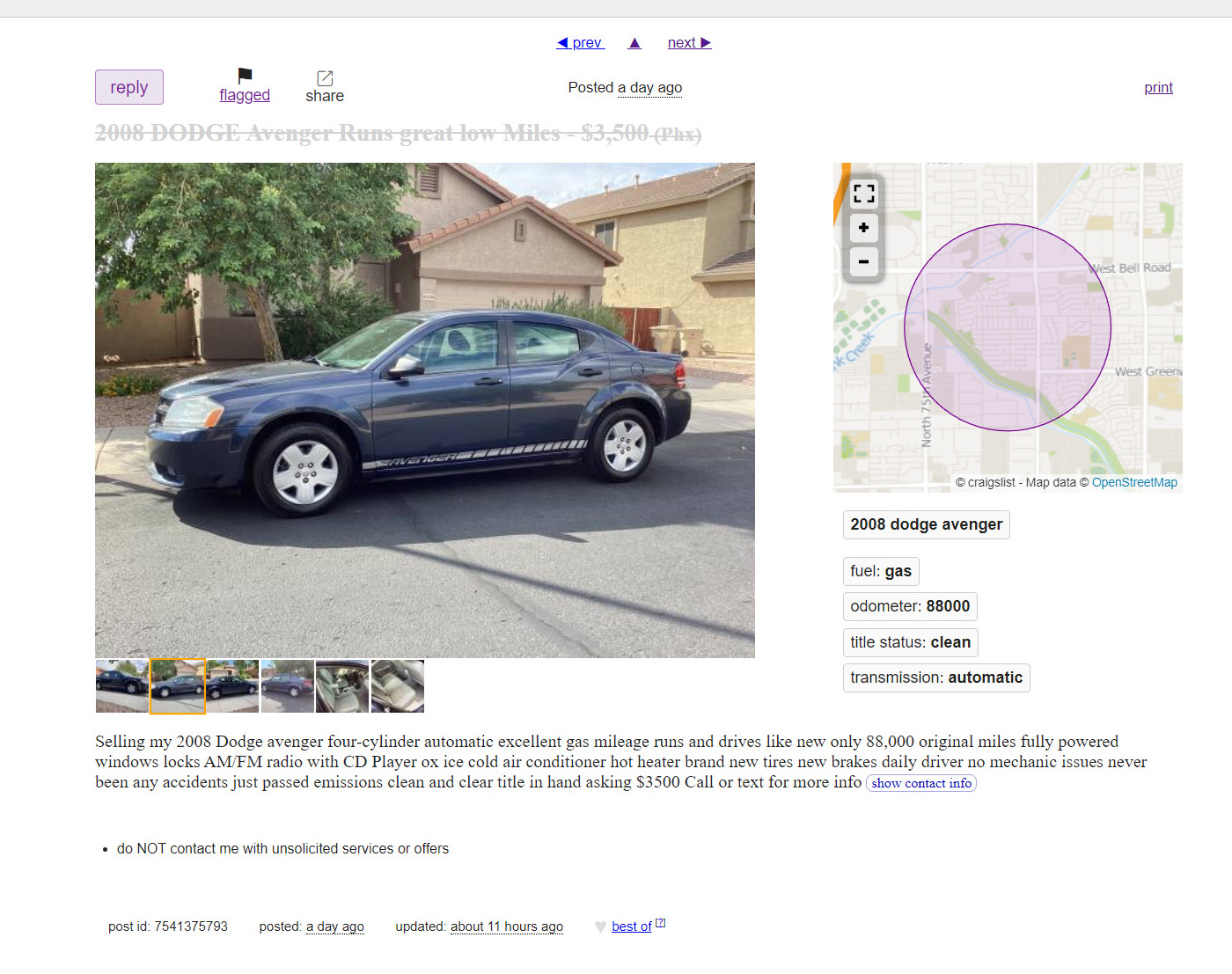 Craigslist Automobile Scam