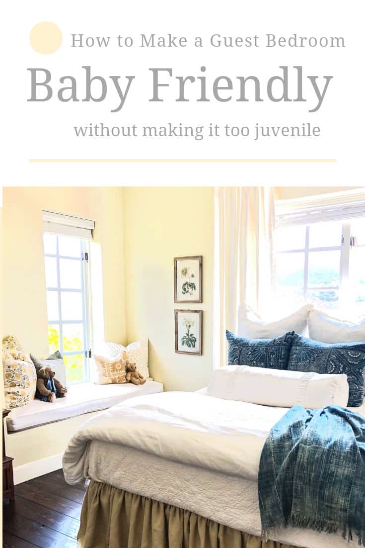 baby room with guest bed
