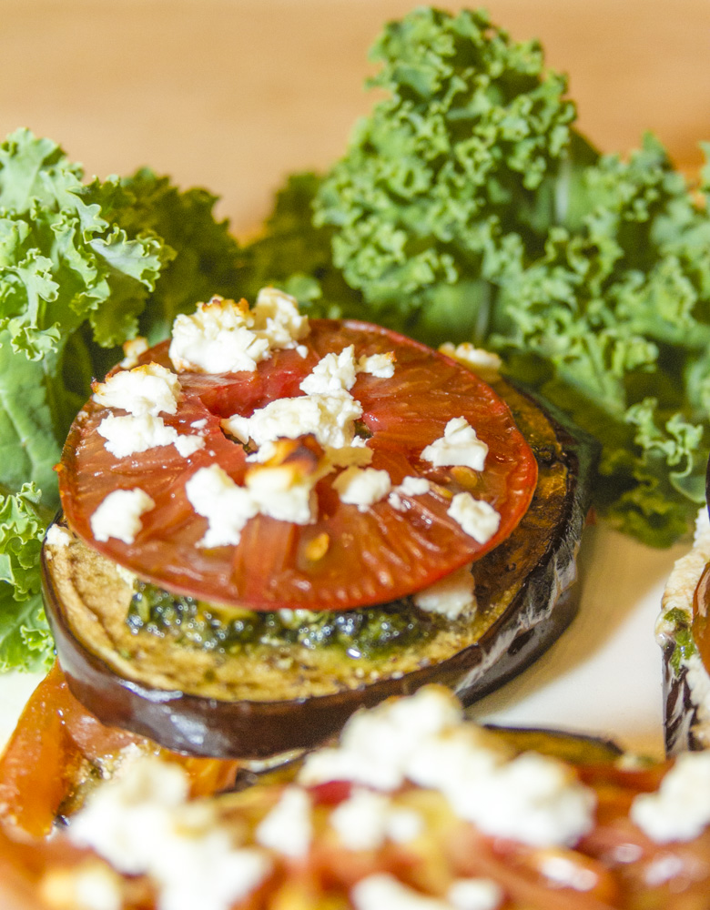 Grilled Eggplant with Tomato & Feta
