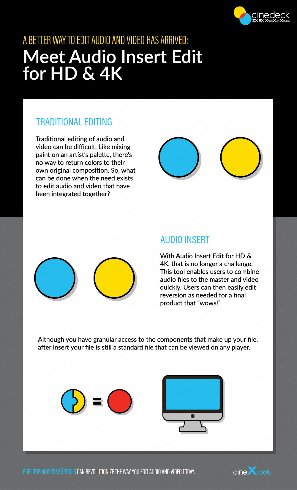 Audio Insert with cineXtools Cinedeck
