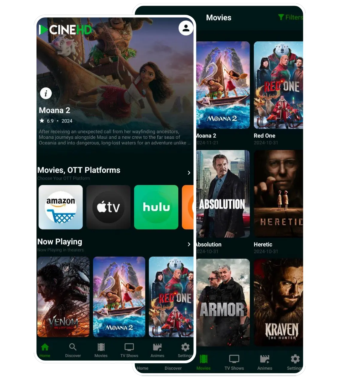 Cinehd App Watch Moviestv Shows Animes For Free On Android