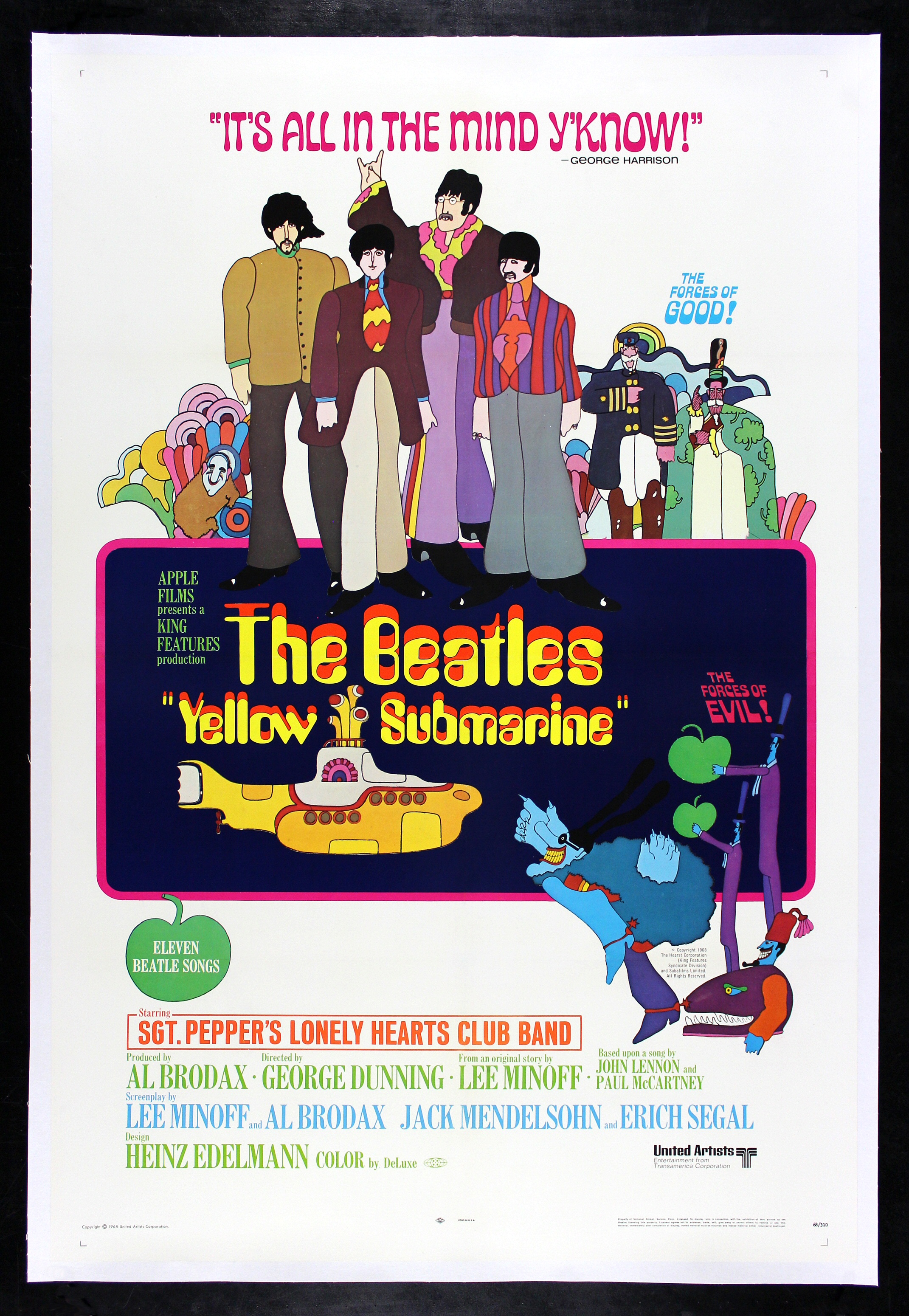 Yellow Submarine Beatles Movie Posters Young Frankenstein Film Posters