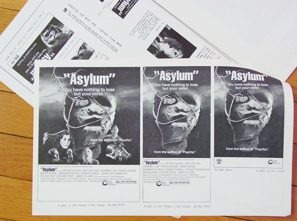Asylum Pressbook