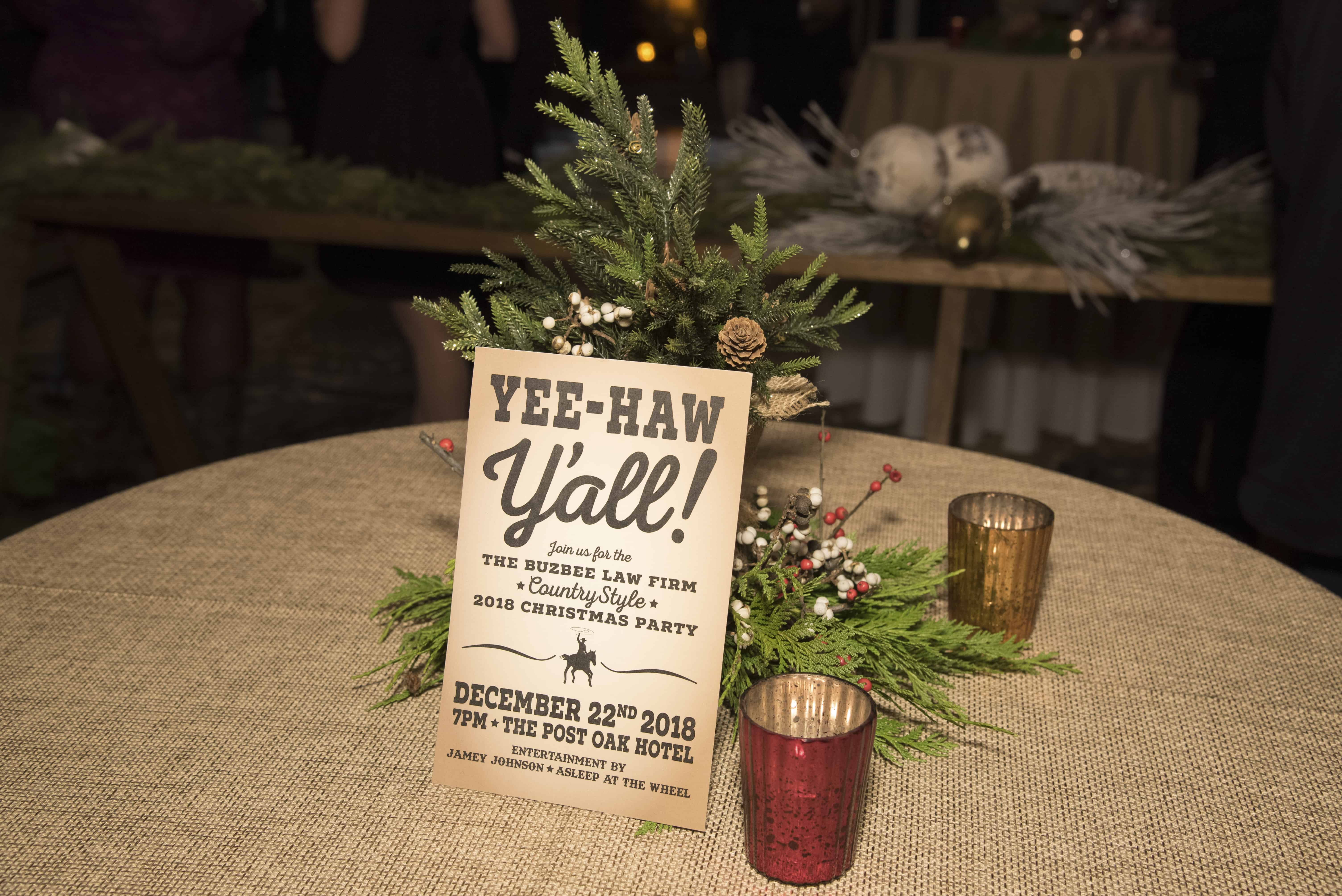 Buzbee Law Firm Holiday Event at the Post Oak Hotel Cinergy Works
