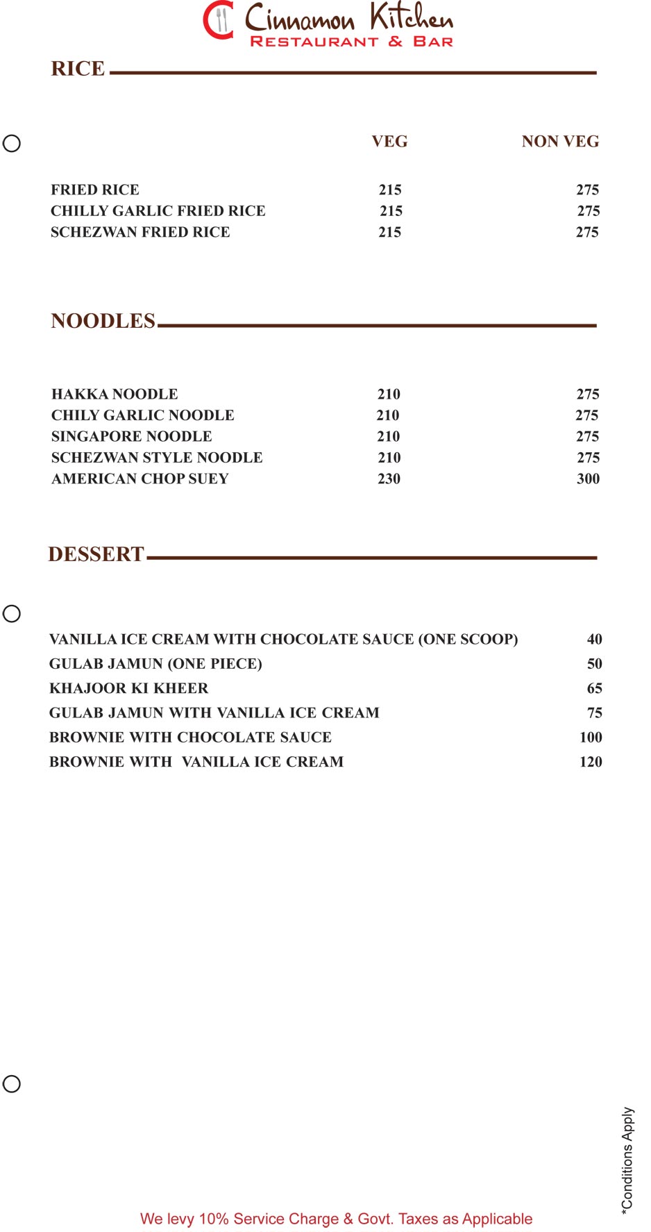 Cinnamon Kitchen 8800930036 Cinnamon kitchen in indrapuram