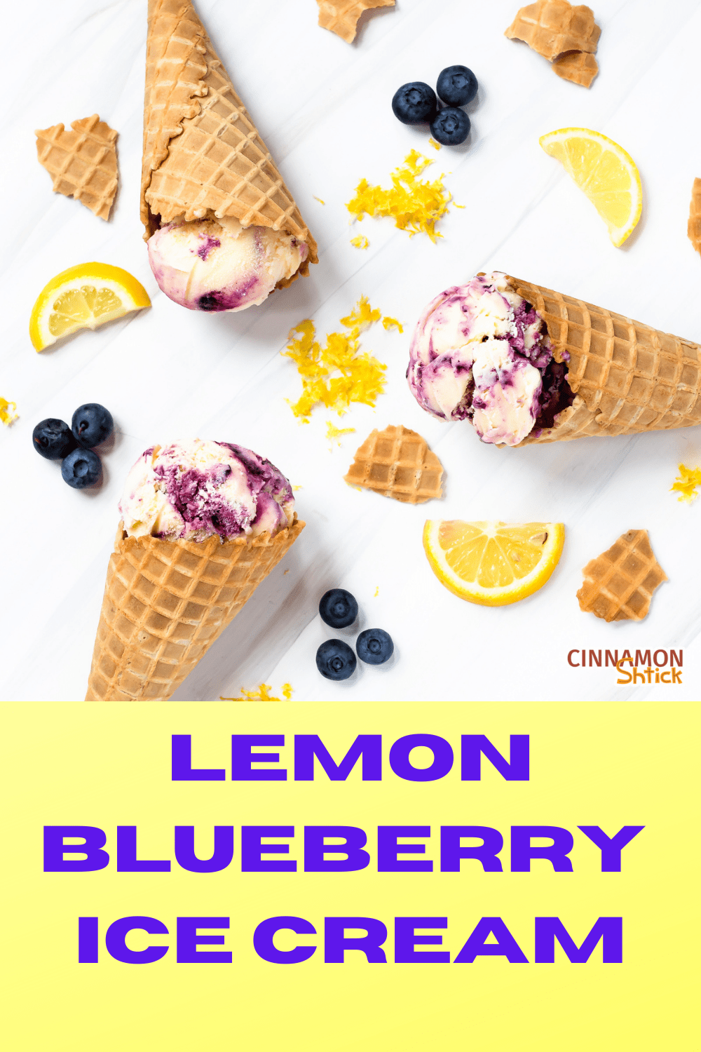 Lemon Blueberry Ice Cream Best Lemon Flavor Blueberry Swirl