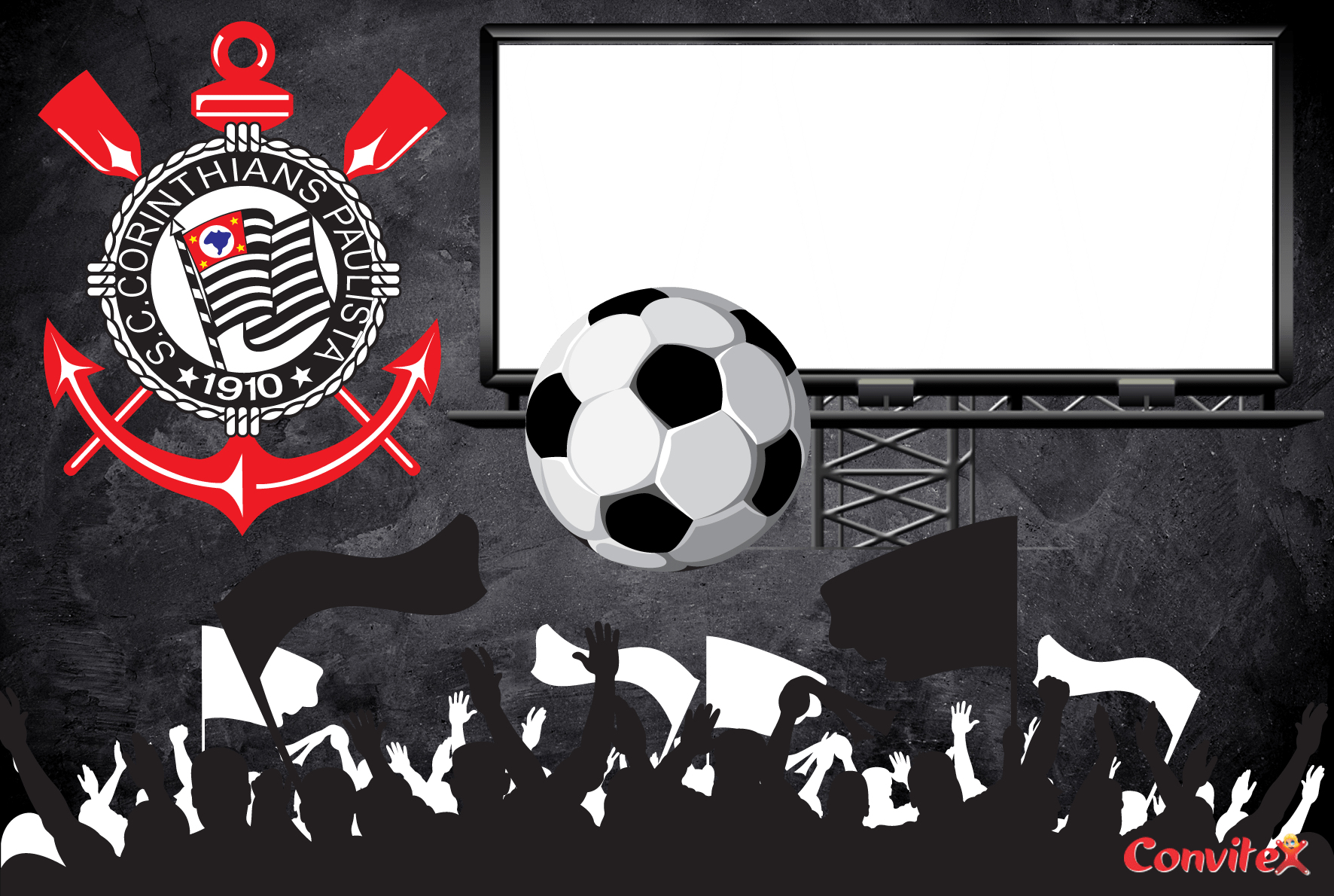 Convite ou Frame do Corinthians Convitex