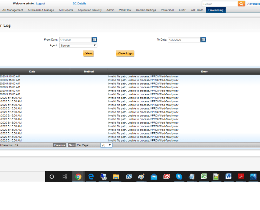 Provisioning System Securing Enterprise Active Directory
