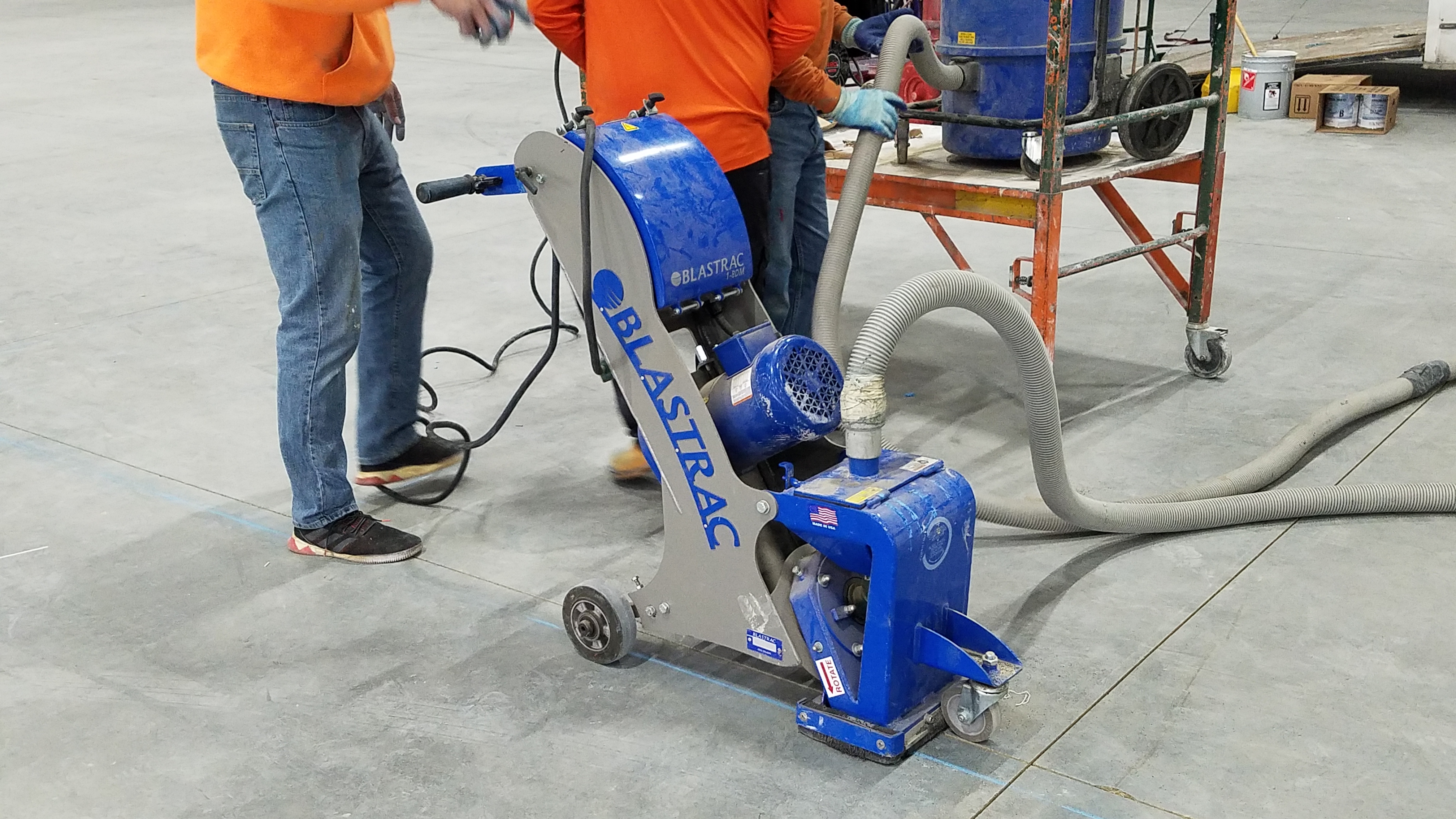 Bead Blasting CI Pavement