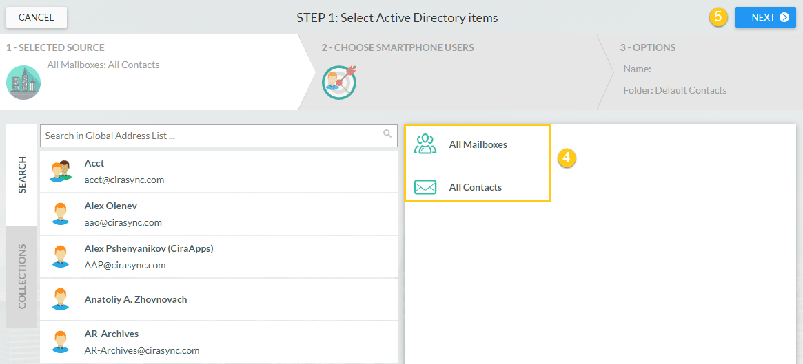 Sync the GAL to Outlook and Exchange Enabled Devices CiraSync