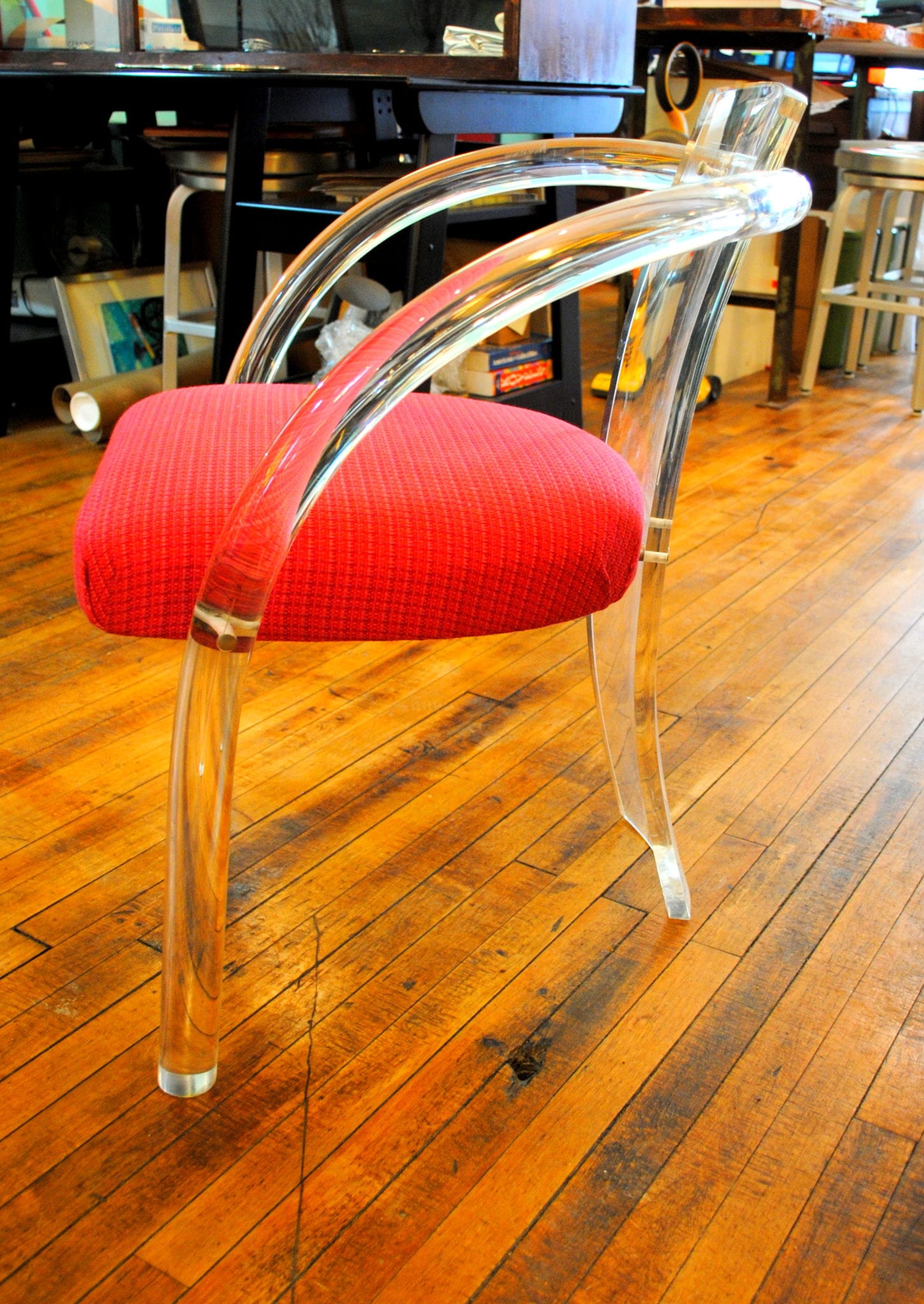 Mid Century Lucite Dining Chairs Circa