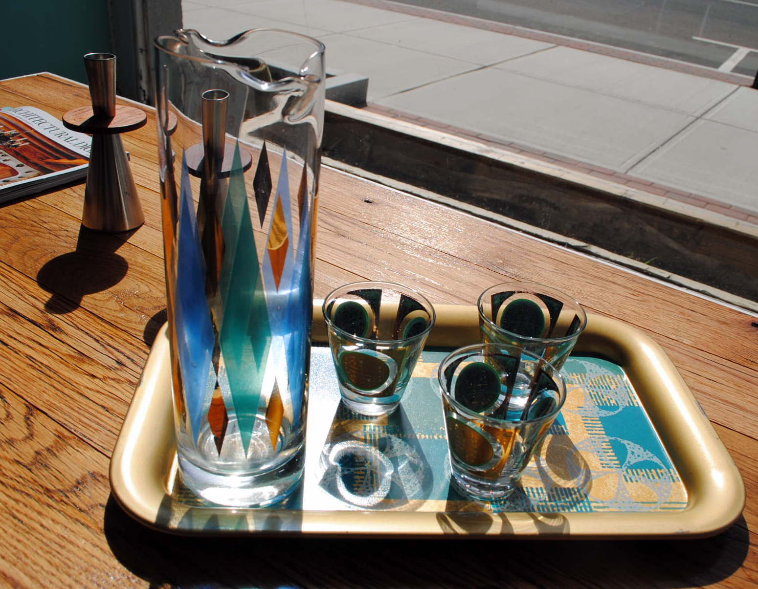 assorted Mid Century Barware Circa