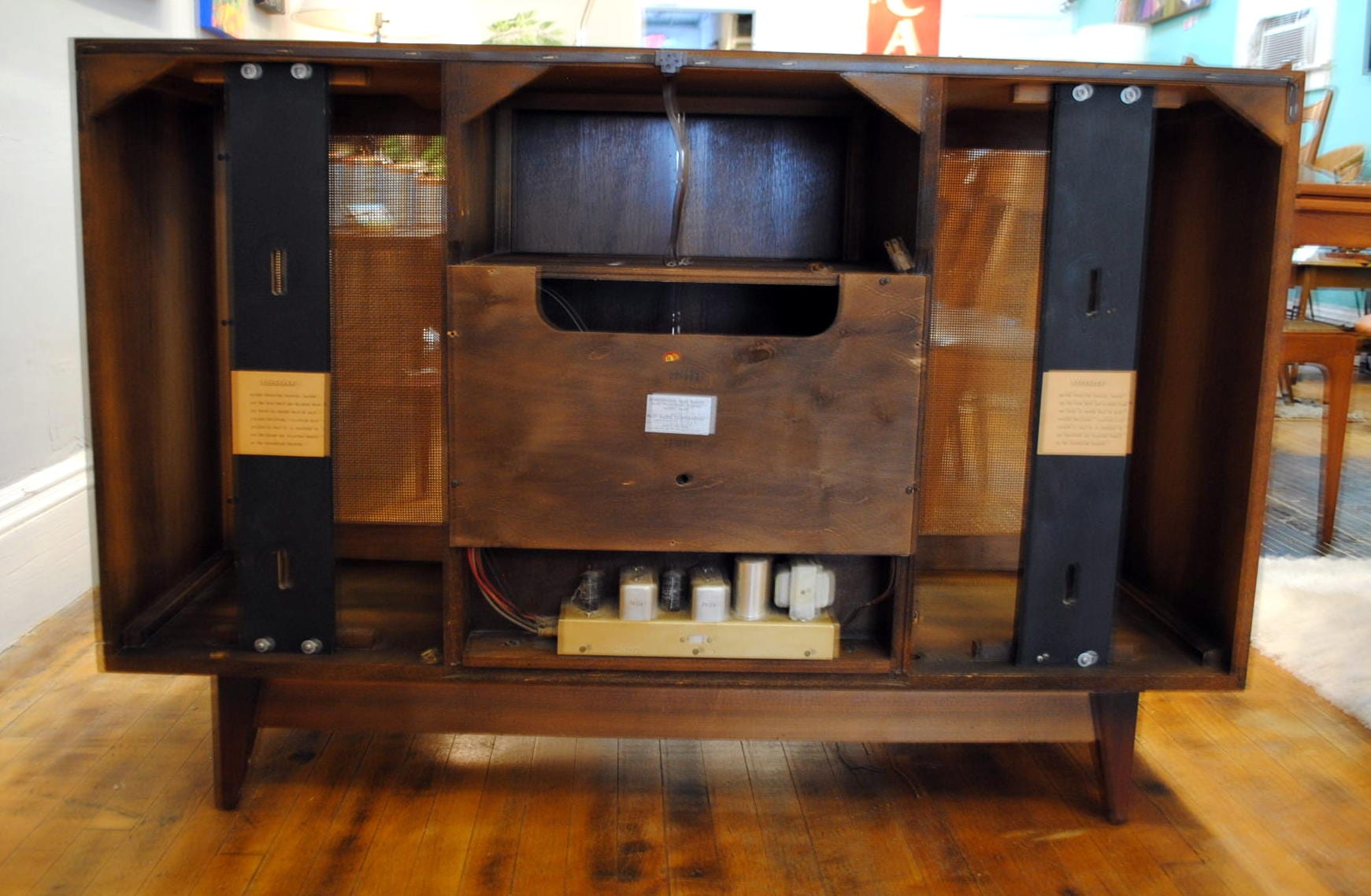 Walnut Mid Century Stereo Console 1960's | Circa