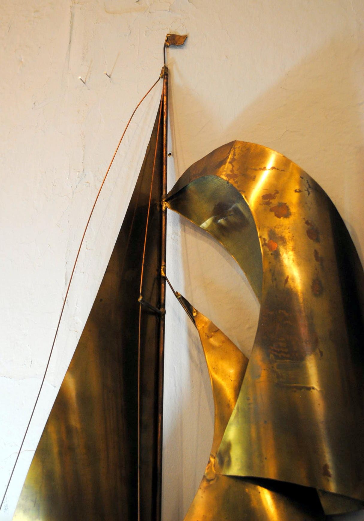 Large Jere' Style Brass Wall Hanging Circa