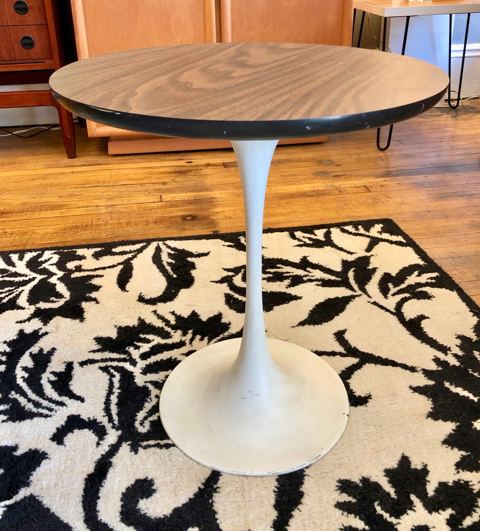 Single Mid Mod Tulip side Table by Burke Circa