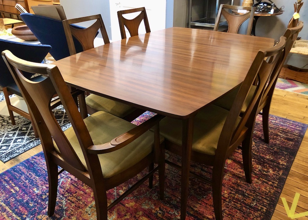 Set of 6 Kent Coffey Perspecta Dining Chairs Circa