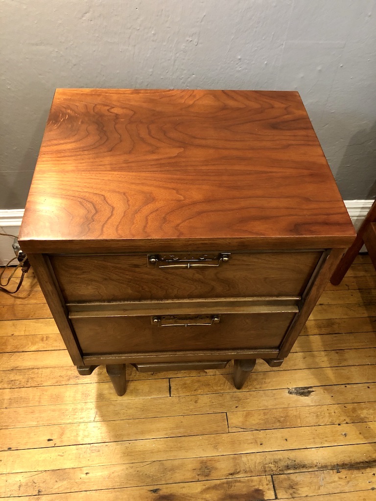 Vintage 2 drawer Nightstand 1960’s Circa