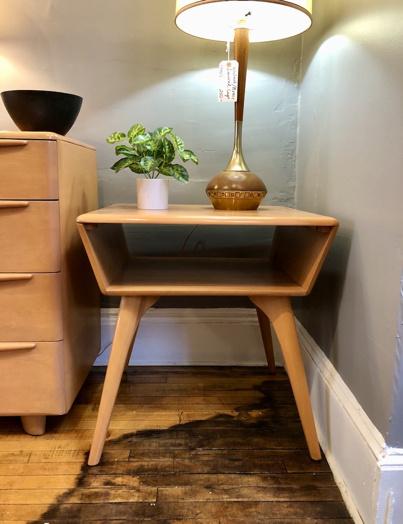 Heywood Wakefield Lamp Table 1950’s Circa