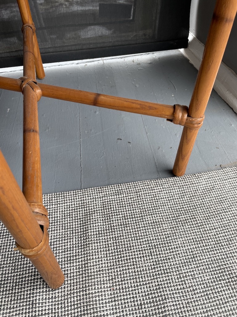 Heywood Wakefield Bamboo Side Table Circa