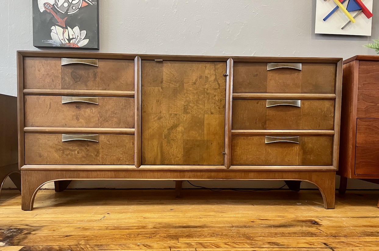 Mid Century Lowboy Dresser by Stanley Furniture Circa