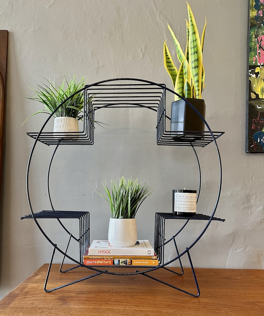 Vintage Wire Plant Stand Circa