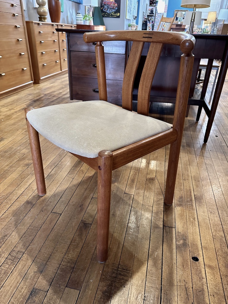 Single Teak Side Chair by Uldum of Denmark Circa