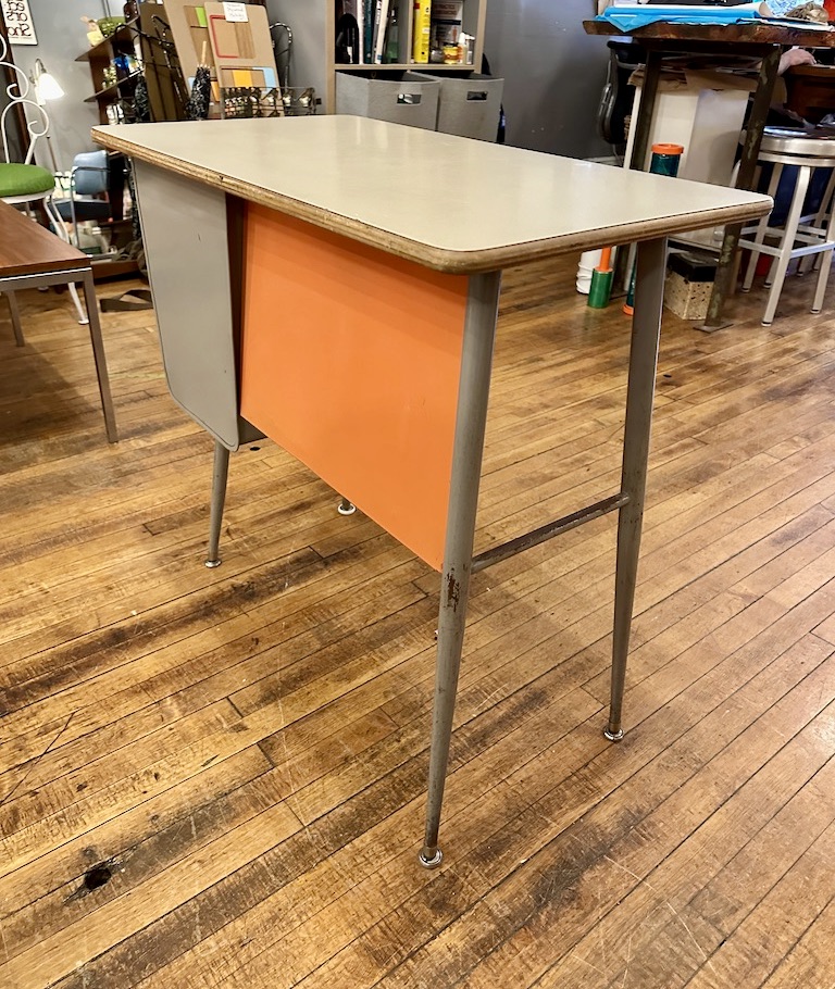 Vintage Industrial Kids School Desk Circa