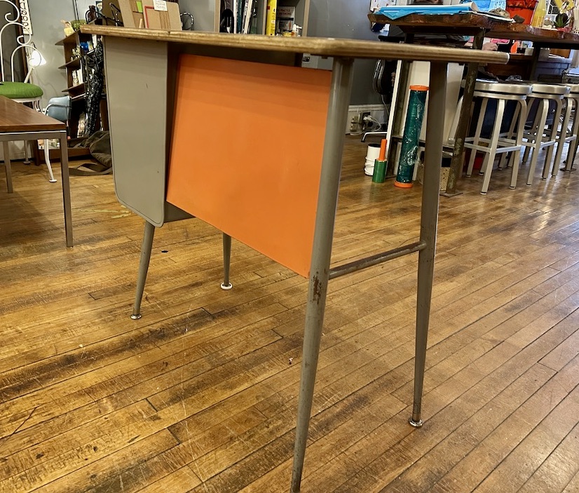 Vintage Industrial Kids School Desk Circa