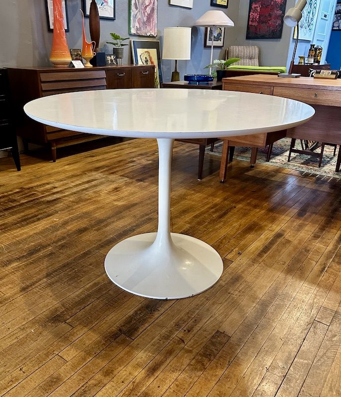 Vintage Saarinen style Tulip Table by Maurice Burke Circa