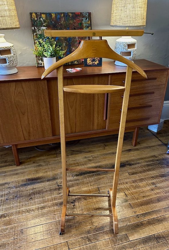 Mid Century Italian Rolling Valet Circa