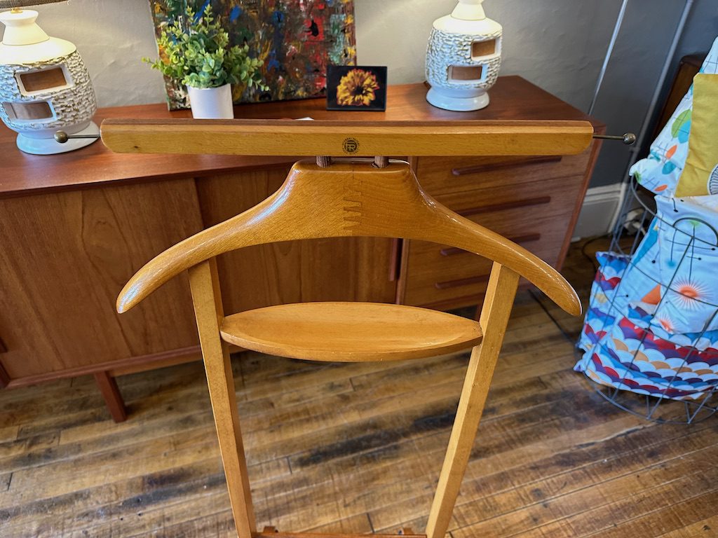 Mid Century Italian Rolling Valet Circa